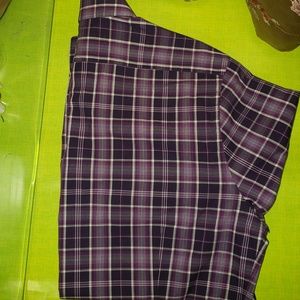 Express Mens Long Sleeve Plaid Shirt